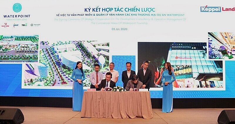 Nam Long (HOSE: NLG) ký kết thỏa thuận hợp tác chiến lược với Keppel Land phát triển quỹ đất thương mại tại Waterpoint